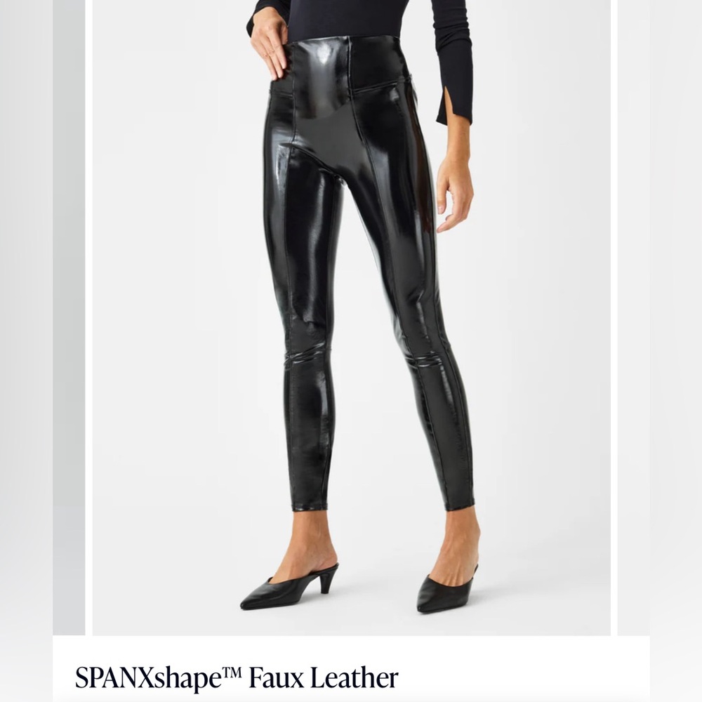 Faux Patent Leather Legging